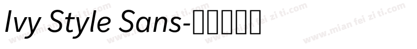 Ivy Style Sans字体转换